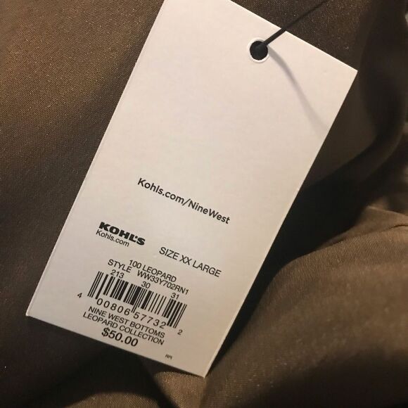 Nine West Skirt Suit Size XXL Leopard Jacquard 2-Piece Set Blazer & Skirt NWT - Picture 14 of 15